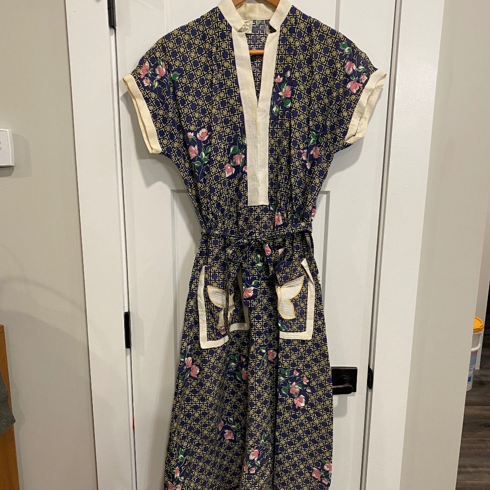 Vintage 1940s Maternity Dress